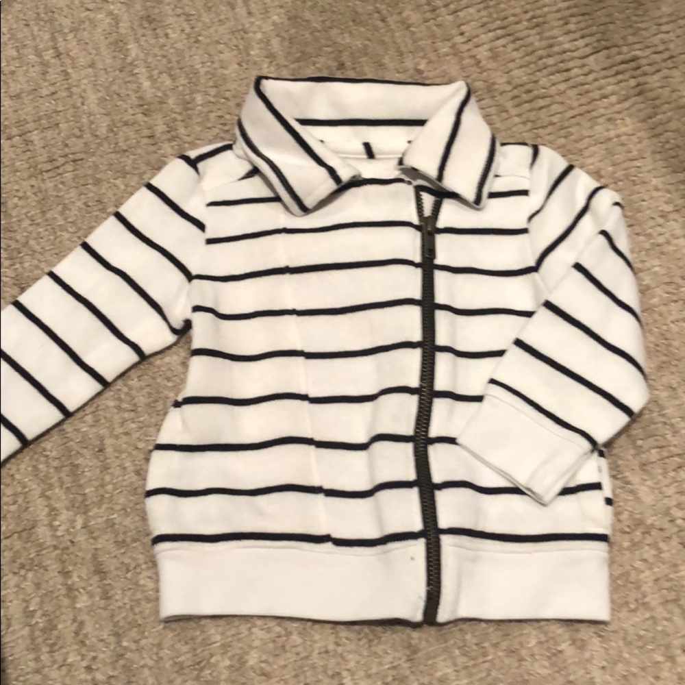 Sweatshirt moto jacket, 12-18 mos.